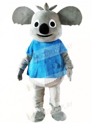 Blue Shirt Koala Bear Mascot Costumes Animal 