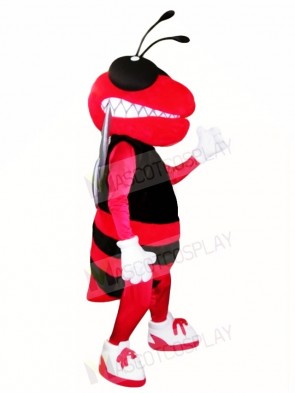 Red and Black Hornet Bee Mascot Costumes Insect