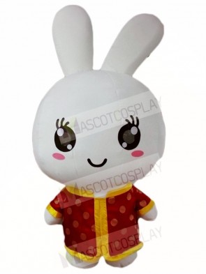 Red Shirt Rabbit Easter Bunny Mascot Costumes Animal