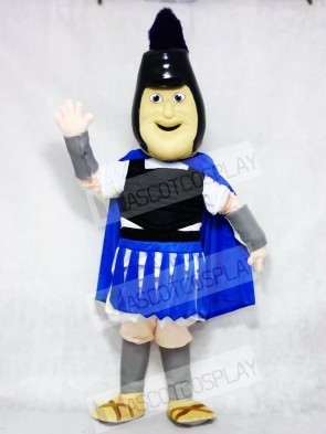 Troy Trojan with Royal Blue Cloak Mascot Costumes People