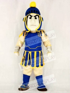 Blue and Yellow Spartan Trojan Knight Sparty Mascot Costumes People