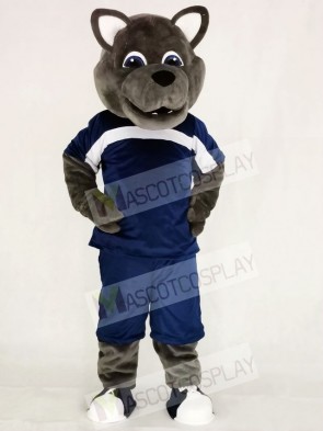 Power Wolf in Sport Suit Mascot Costumes Animal