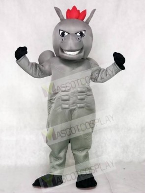 Gray Power Horse Mascot Costumes Animal