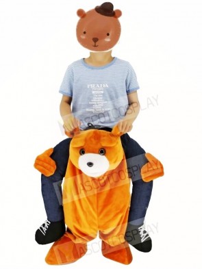 For Children/ Kids Ride on Brown Teddy Bear Carry Me Ride Mascot Costume Stuffed Stag Christmas Xmas