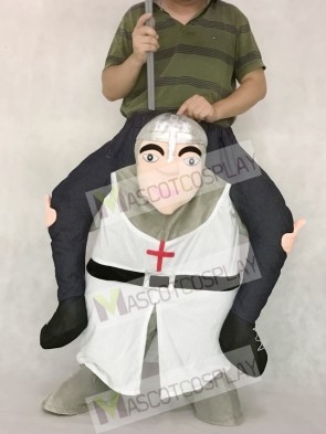 The Crusades Piggy Back Carry Me Mascot Costume Crusader Knight Suit