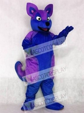 Blue and Purple Husky Dog Fursuit Mascot Costume
