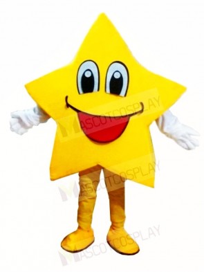 Smiling Twinkle Star Mascot Costumes Christmas Xmas