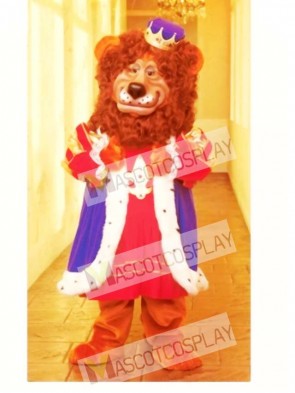 Cute Louie Lion Mascot Costume