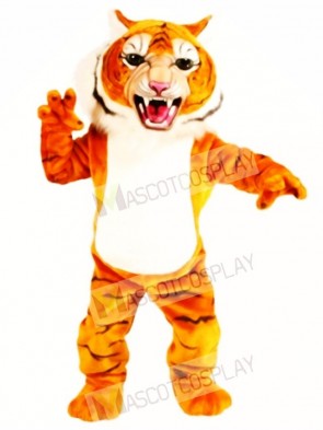 Cute Super Tiger Mascot Costume