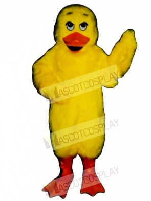 Cute Sleepy Duck Mascot Costume