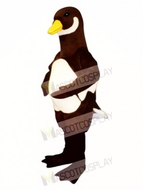 Cute White Belly Goose Mascot Costume