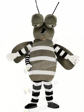 Gray Mosquito Mascot Costume Animal	