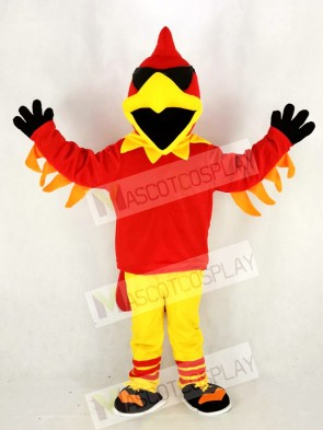 Rock Rooster Mascot Costume Cartoon	