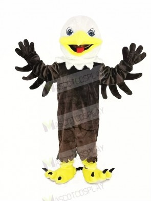 White Head Brown Eagle Mascot Costume Animal