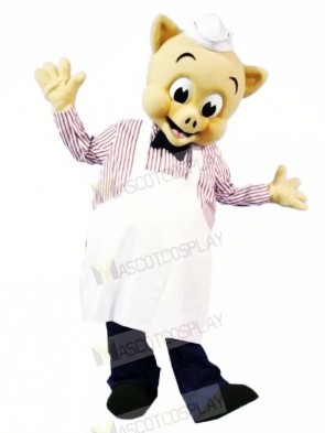 High Quality Chef Pig Mascot Costumes Cartoon	