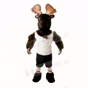 Sport Moose with White Shirt Mascot Costumes Adult