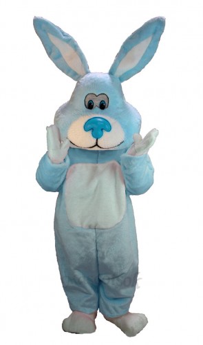 Easter Blue Cottontail Rabbit Mascot Costume