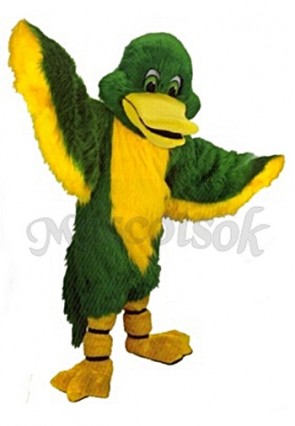 Green Duck Mascot Costume