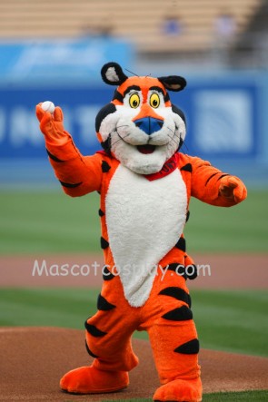 Tony the Tiger Mascot Character Costume Fancy Dress Outfit