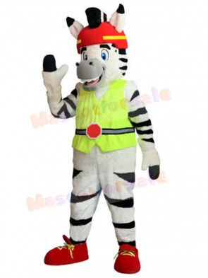 Zebra mascot costume