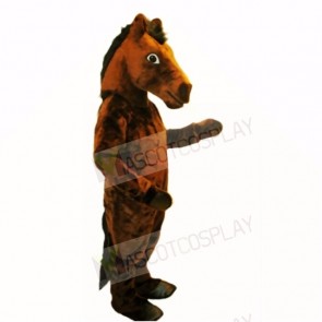 Top Quality Brown Mustang Mascot Costumes Adult