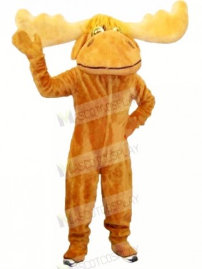 Friendly Brown Moose Mascot Costumes Cheap