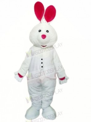 White Rabbit with Long Ear Mascot Costumes Animal