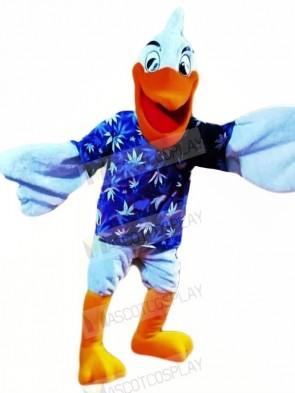 Happy Blue Pelican Mascot Costumes Cheap