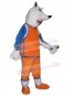 Wolf mascot costume