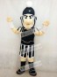 Black and White Spartan Trojan Knight Sparty Mascot Costume 