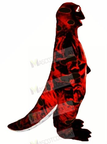 Red and Black Sally Salamander Mascot Costume	