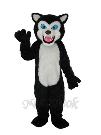 Black Wolf Adult Mascot Costume 