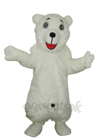 White Polar Bear Adult Mascot Costume 