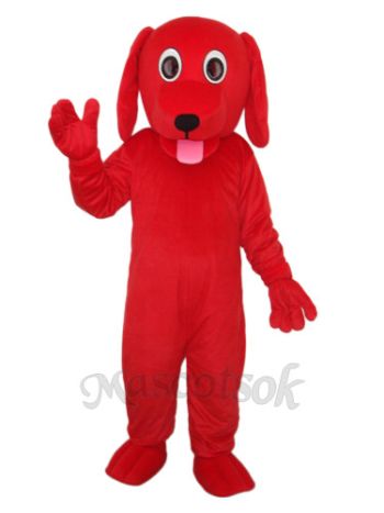 Little Red Dog Mascot Adult Costume 