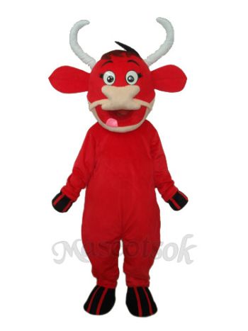 Little Red Cow Mascot Adult Costume 