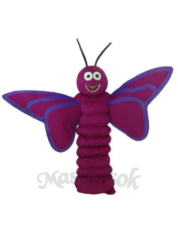 Purple Butterfly Mascot Adult Costume 