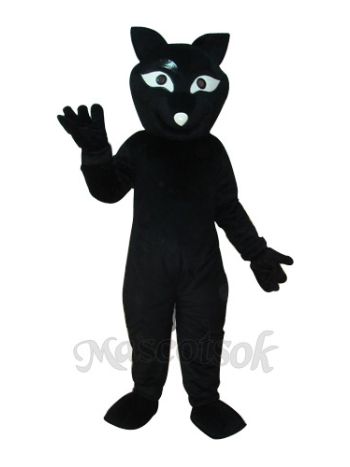 Black Fox Mascot Adult Costume 