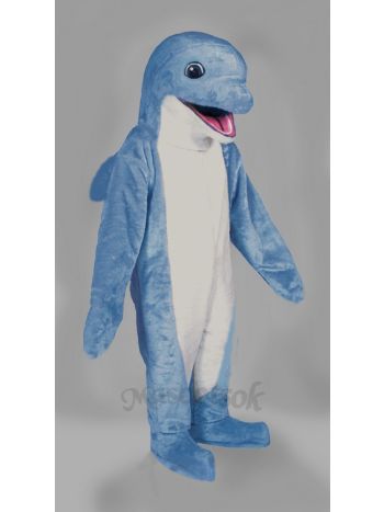 New Blue Dolphin Mascot Costume