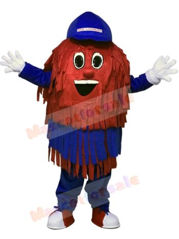 Blue & Red Car Wash Cleaning Brush Mascot Costumes