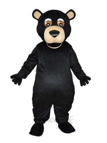 Round mouth black bear Adult mascot costumes 