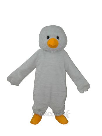 Super Soft Plush White Chick Adult Mascot Costume 