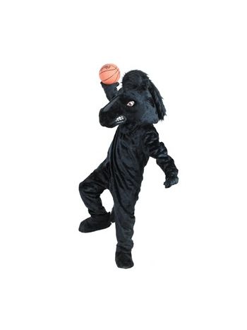Adult Black Stallion Horse Mascot Costume