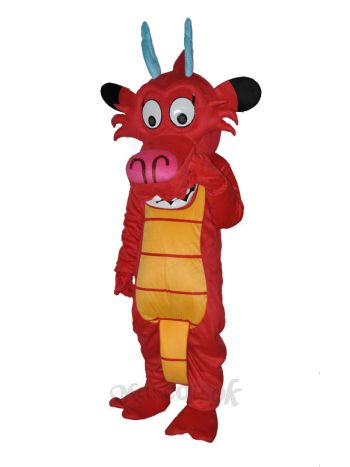 Dragon Mushu Dinosaur Mascot Costume 