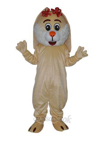 Easter Lovely Rabbit Adult Mascot Costume 