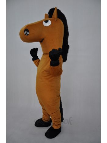 Brown Horse Plush Adult Mascot Costume 