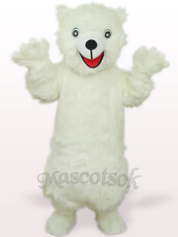 White Polar Bear Adult Mascot Costume