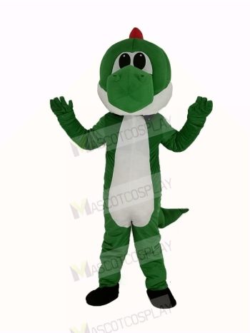 Green Dinosaur Mascot Costume Cartoon