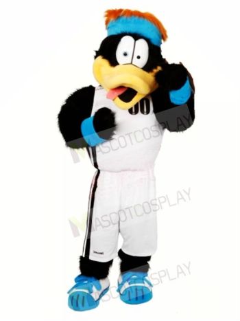 Sport Black Duck Mascot Costume 