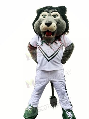 College Green Lion Mascot Costume 