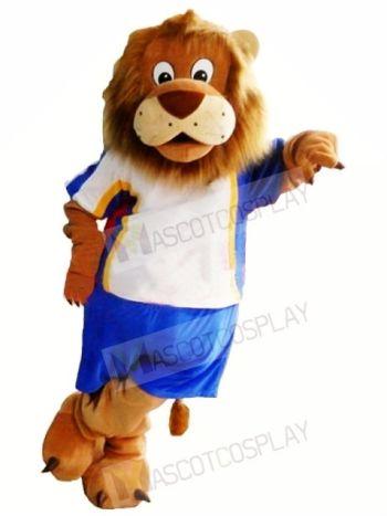 Sport School Lion Mascot Costume 
